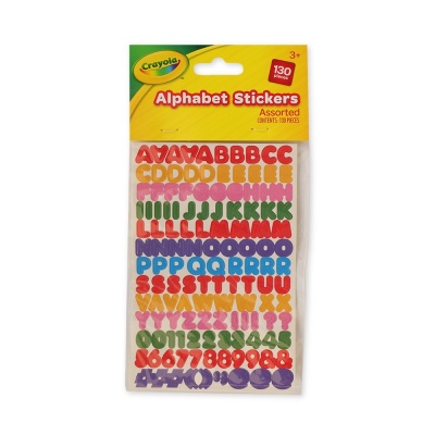 Crayola Assorted Alphabet Stickers RRP £1 CLEARANCE XL 99p